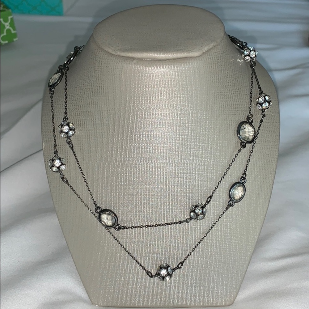 Stella & Dot Chelsea Necklace in Hematite